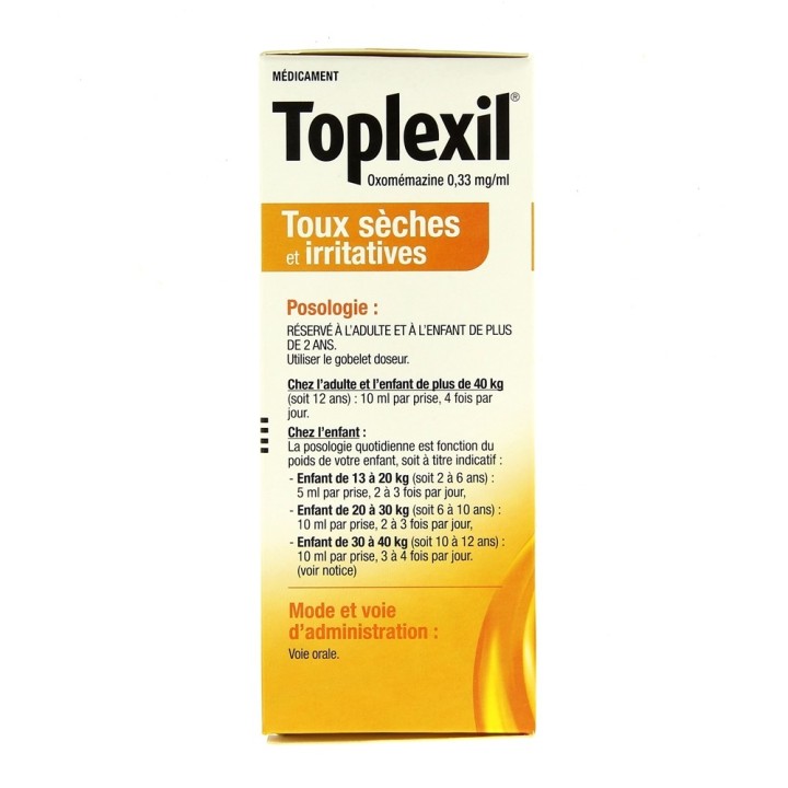 Toplexil sirop - Sanofi - Médicament Toux sèche - IllicoPharma
