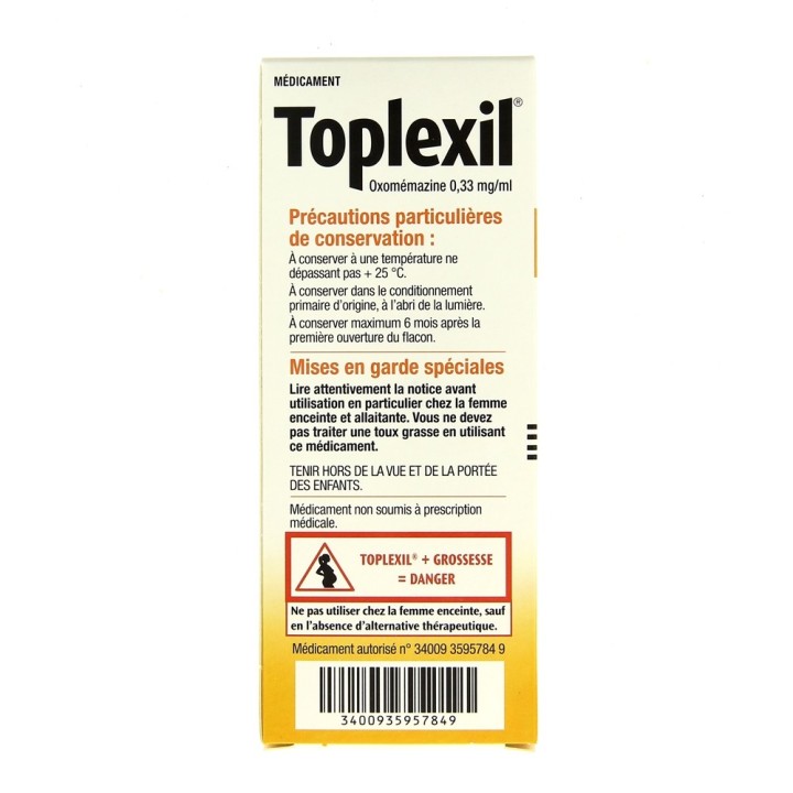 Toplexil sirop - Sanofi - Médicament Toux sèche - IllicoPharma