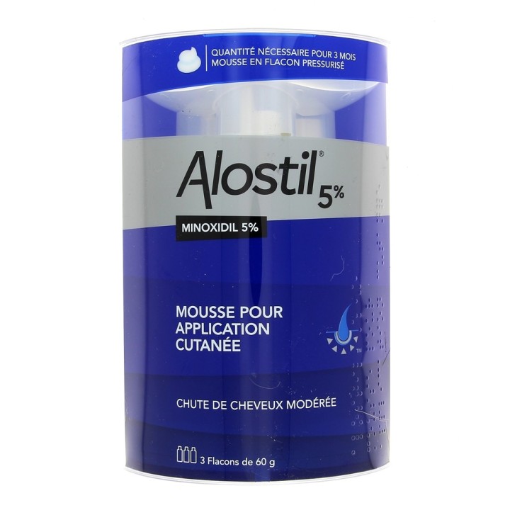 Alostil 5% Mousse - Chute des cheveux - IllicoPharma