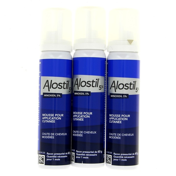 Alostil 5% Mousse - Chute des cheveux - IllicoPharma