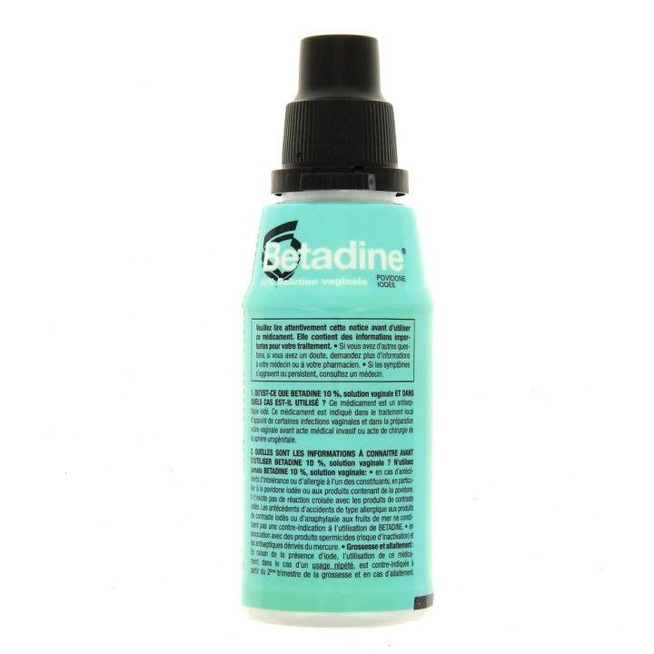 Betadine 10 % Solution vaginale 125ml, Pharmacie en ligne IllicoPharma