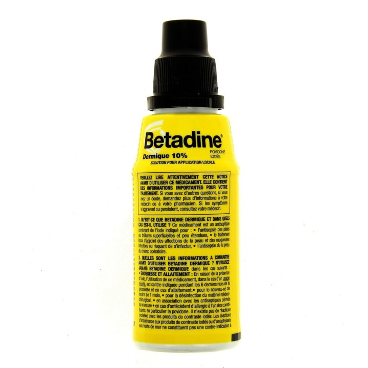 Betadine Dermique 10% solution, Médicament Antiseptique - IllicoPharma