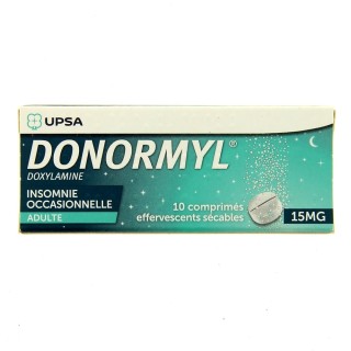 Donormyl 15 mg - 10 comprimés effervescent - Pharmacie en ligne IllicoPharma