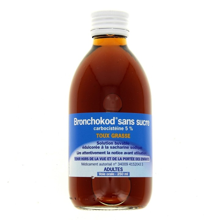 Bronchokod GE Sirop adulte 5% - Médicament Toux grasse - Pharmacie IllicoPharma