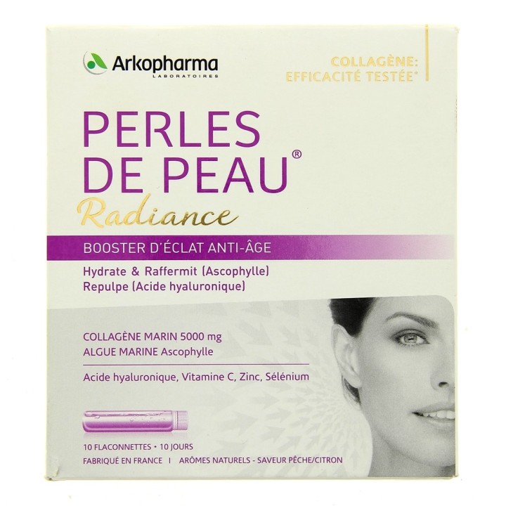 Perles de peau Radiance Arkopharma x10 flaconnettes 25ml- Complément alimentaire - Illicopharma 