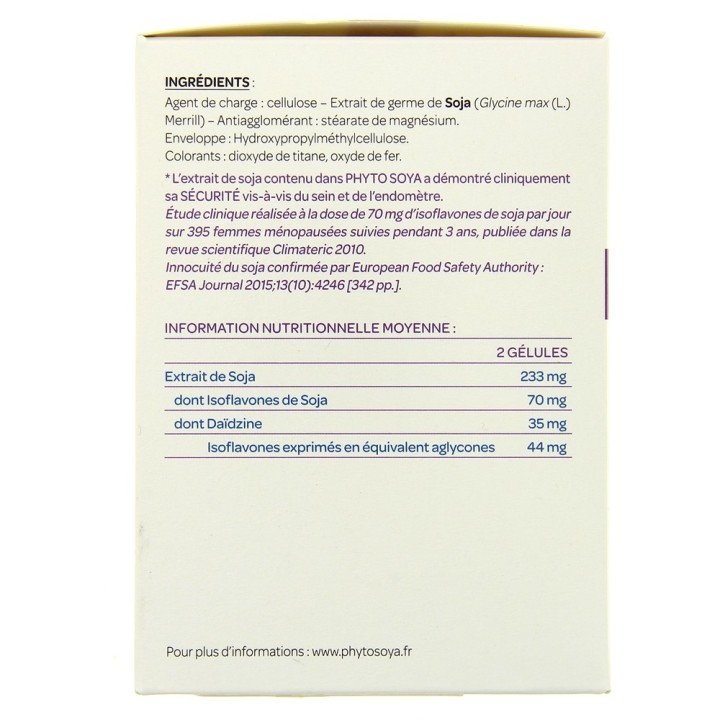 Phyto Soya 35mg - 180 gélules - Arkopharma - Illicopharma