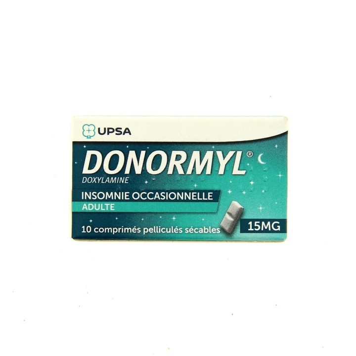 Donormyl 15 mg - 10 comprimés pelliculés sécables - Pharmacie en ligne IllicoPharma