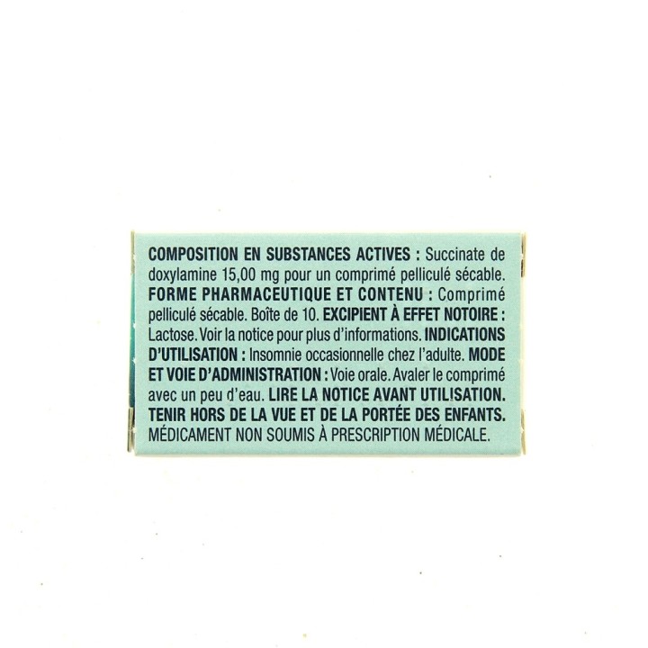 Donormyl 15 mg - 10 comprimés pelliculés sécables - Pharmacie en ligne IllicoPharma