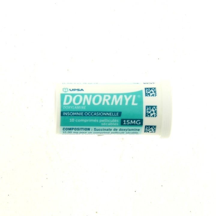 Donormyl 15 mg - 10 comprimés pelliculés sécables - Pharmacie en ligne IllicoPharma