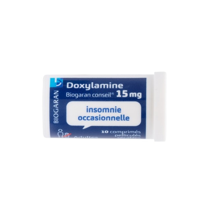Doxylamine Biogaran 15mg 10cpr, Détente et sommeil, e-Pharmacie IllicoPharma