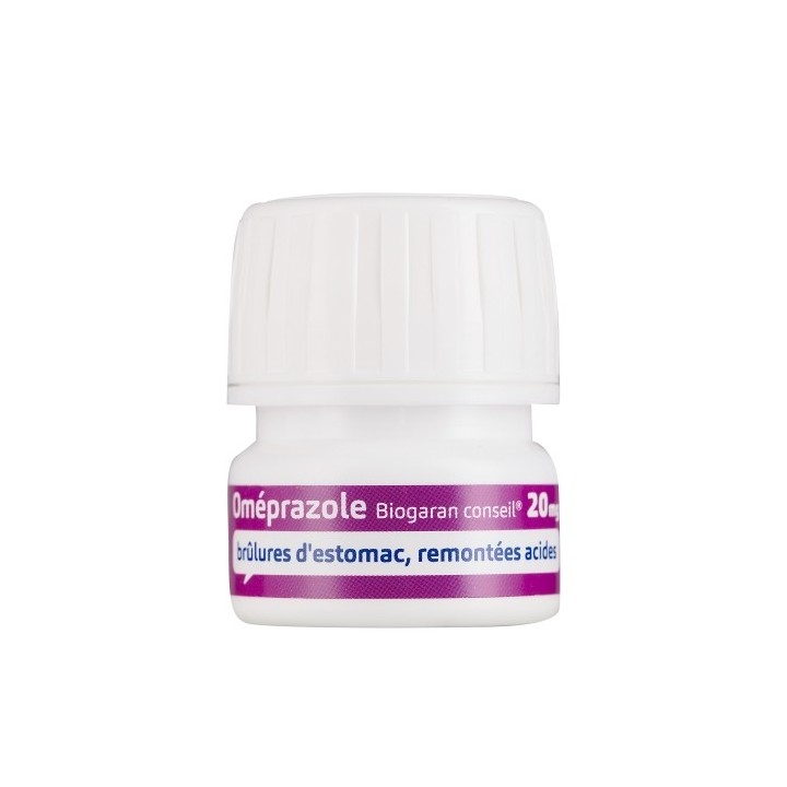 Omeprazole Biogaran 20mg 7gélules, Maux d'estomac, e-Pharmacie IllicoPharma
