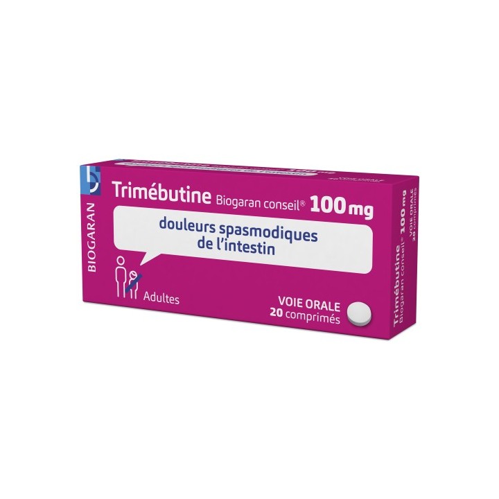 Trimebutine Biogaran 100mg 20cpr, Mal de ventre, e-Pharmacie IllicoPharma
