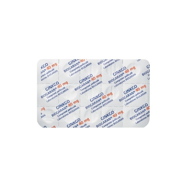 Ginkgo Biogaran 40mg 30cpr, Jambes lourdes, varices, e-Pharmacie IllicoPharma