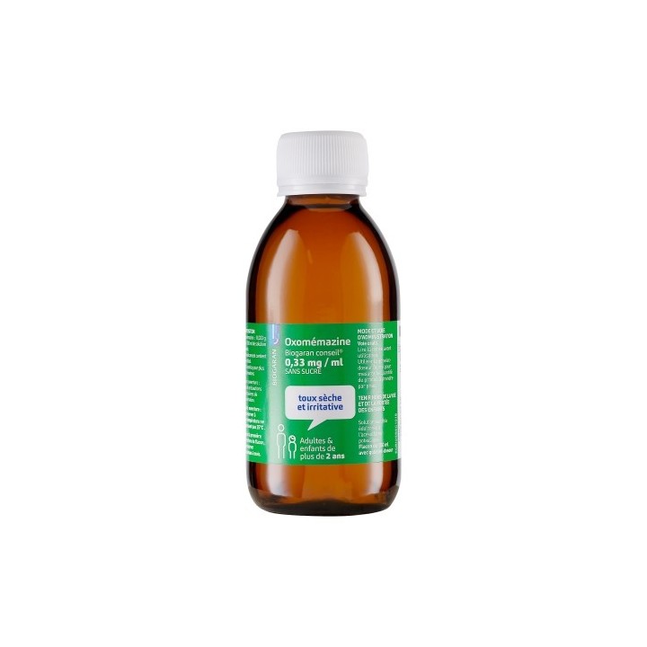 Oxomémazine 150ml sans sucre Biogaran Conseil