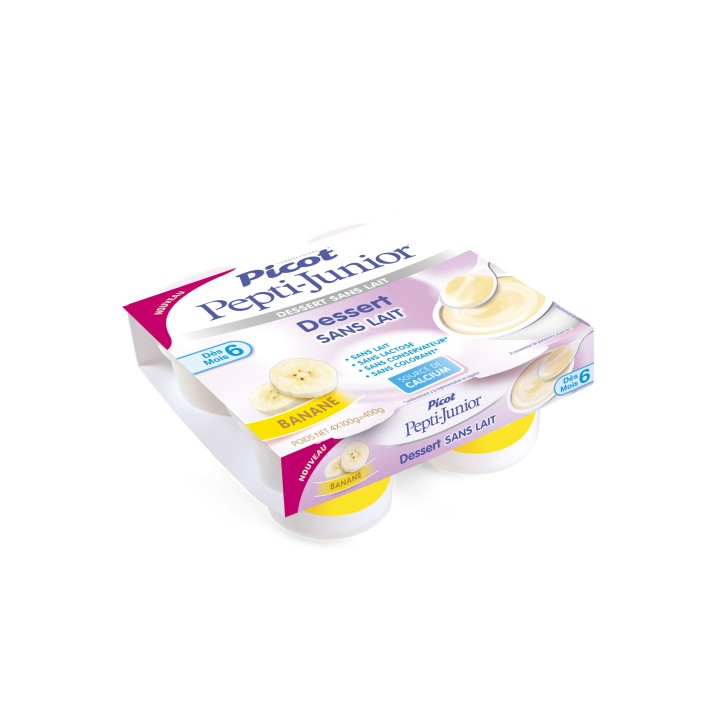 PICOT PEPTI JUNIOR - Dessert SANS LAIT Banane