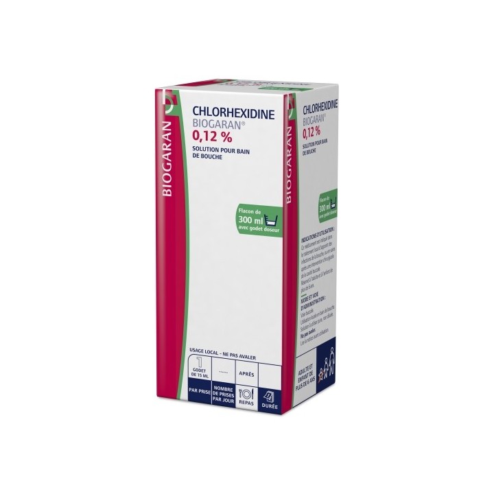 Chlorhexidine Biogaran 0,12 % 300ml