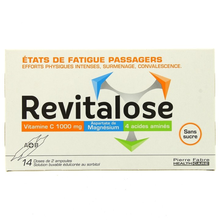 Revitalose 14 ampoules, Pierre Fabre - IllicoPharma