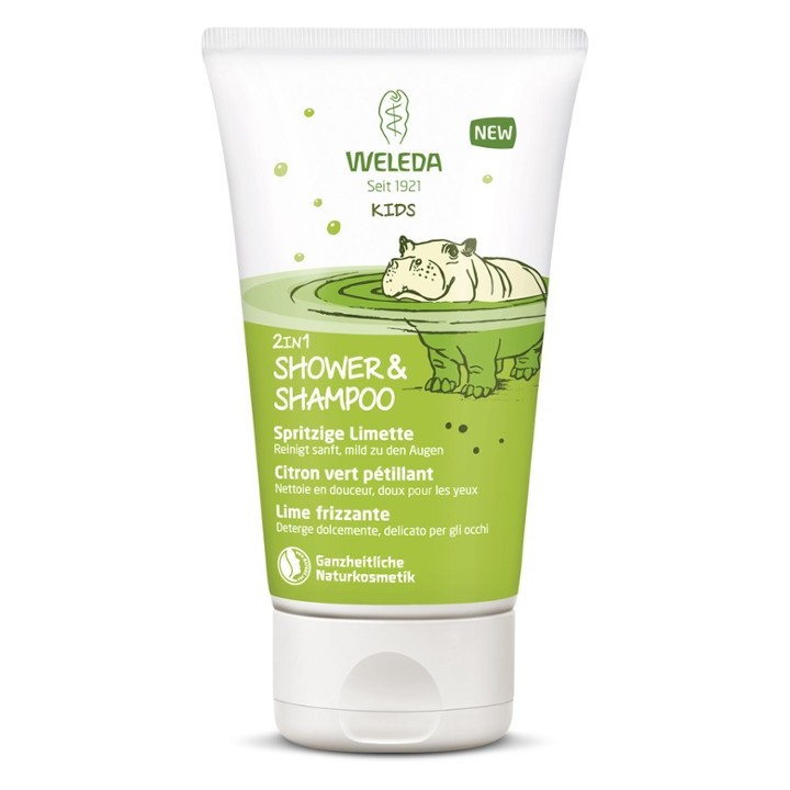 Crème de douche 2en1 Enfants Citron 150ml - Weleda - Nettoyants - IllicoPharma