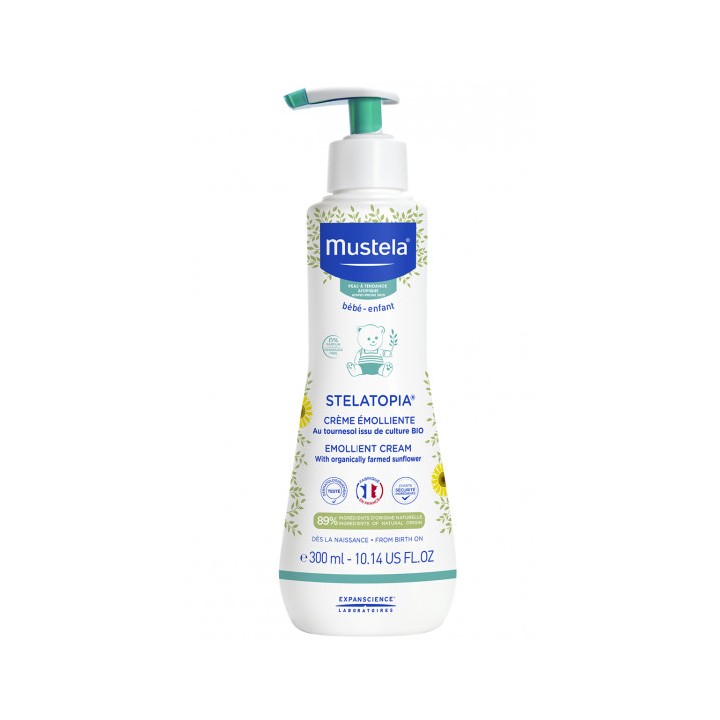 Stelatopia crème émolliente 300ml - Mustela - Soins du corps de bébé - IllicoPharma