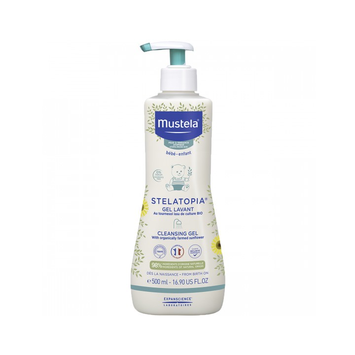 Gel lavant Stelatopia 500ml - Mustela - Nettoyants, eaux parfumées - IllicoPharma