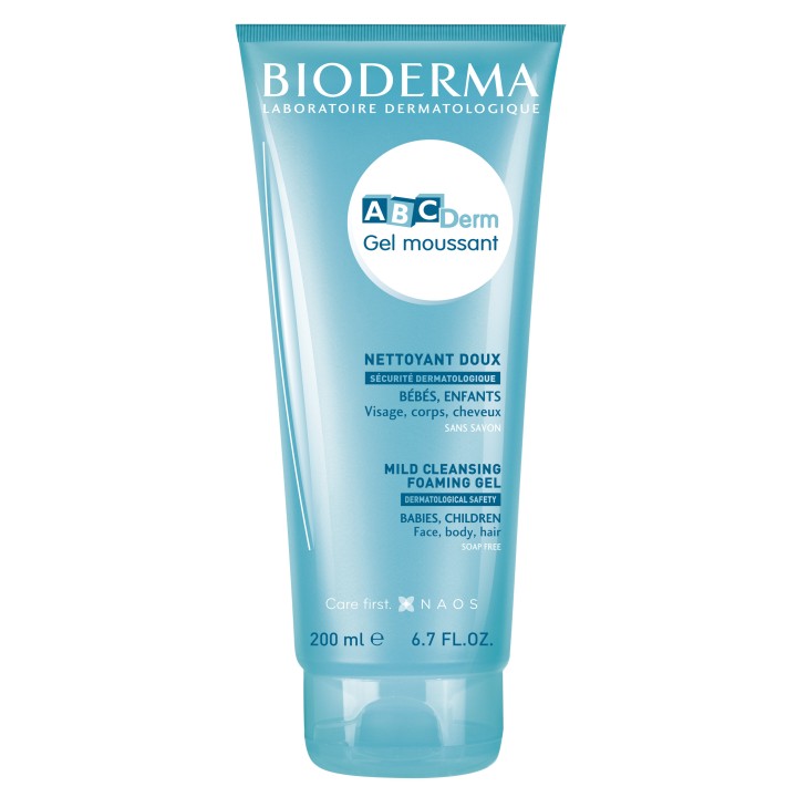 ABCDerm Gel Moussant 200ml - Bioderma - Nettoyants, eaux parfumées - IllicoPharma