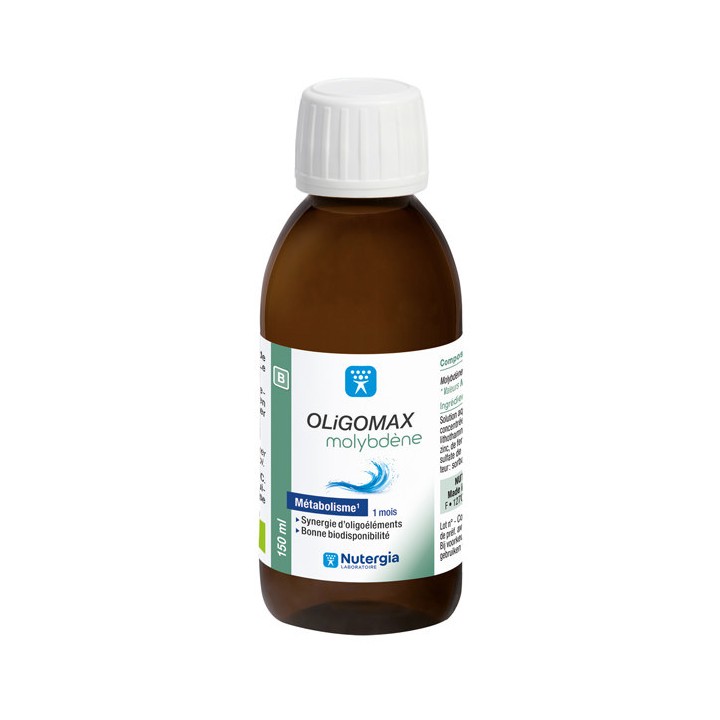 Oligomax Molybdène 150ml Nutergia - IllicoPharma