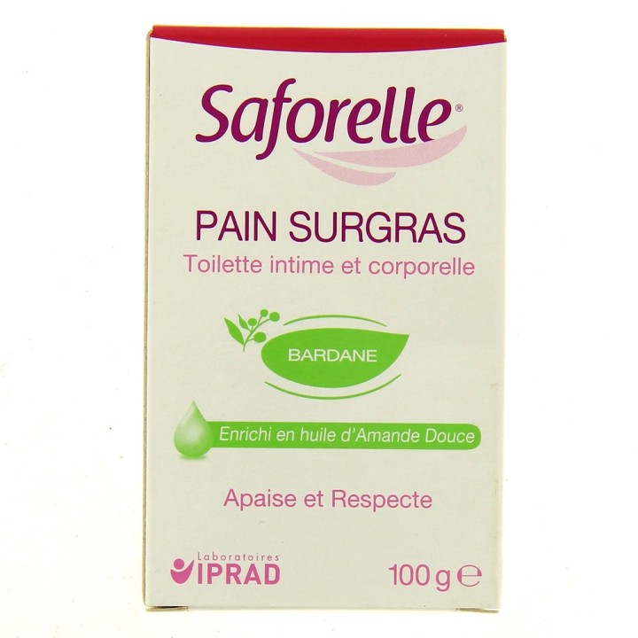 Saforelle pain surgras 100g - Toilette intime - Pharmacie en ligne IllicoPharma