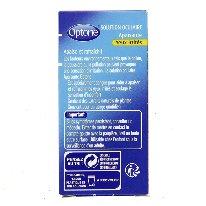 Optone solution oculaire rafraîchissante - Contour des yeux - Pharmacie IllicoPharma