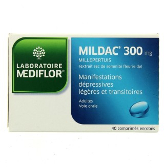 Mildac 300mg 40cpr, Détente et sommeil, Pharmacie en ligne IllicoPharma