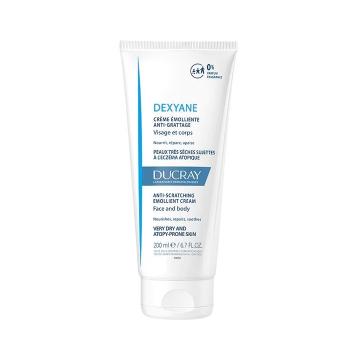 Dexyane Crème émolliente anti-grattage 200ml Ducray - Hygiène quotidienne - IllicoPharma