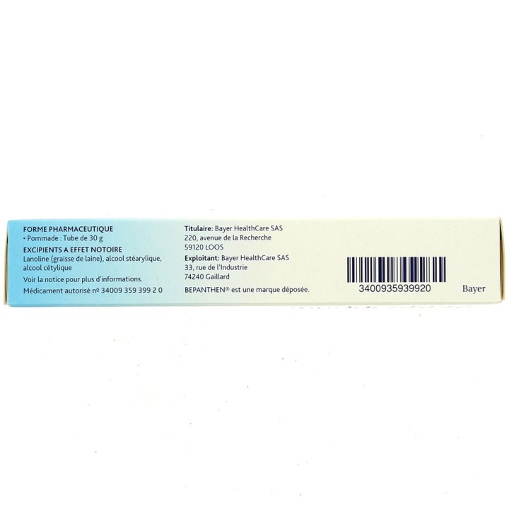 Bepanthen 5% Pommade 30g, Médicament Bébé a les fesses rouges - Pharmacie IllicoPharma