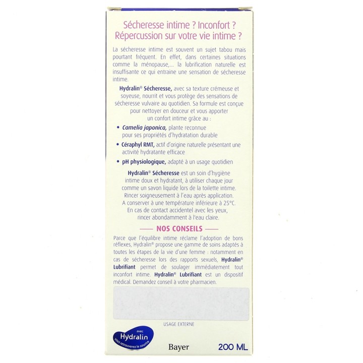 Hydralin Sécheresse 200ml - Toilette intime - Pharmacie IllicoPharma