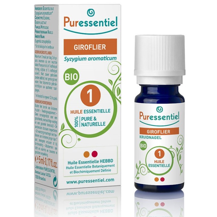 Giroflier Bio Huile Essentielle Puressentiel 5ml
