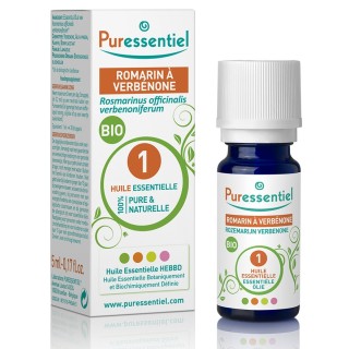 Romarin à verbénone Bio Huile Essentielle Puressentiel 5ml