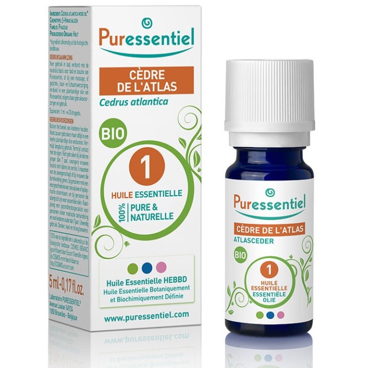 Cèdre de l'atlas Bio Huile Essentielle Puressentiel 5ml