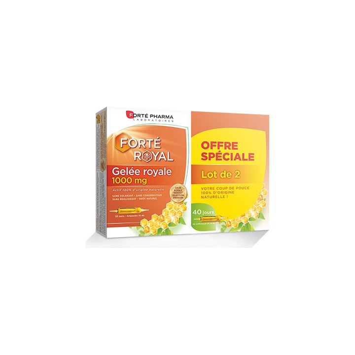 Gelée Royale 1000mg en lot de 2 - Forté Pharma - IllicoPharma