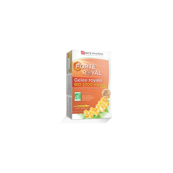 Forté Royal Gelée Royale Bio 2000mg x20 ampoules Forté Pharma