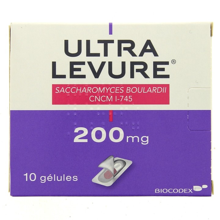 Ultra-Levure 200 mg 10 gélules de Biocodex - Pharmacie IllicoPharma