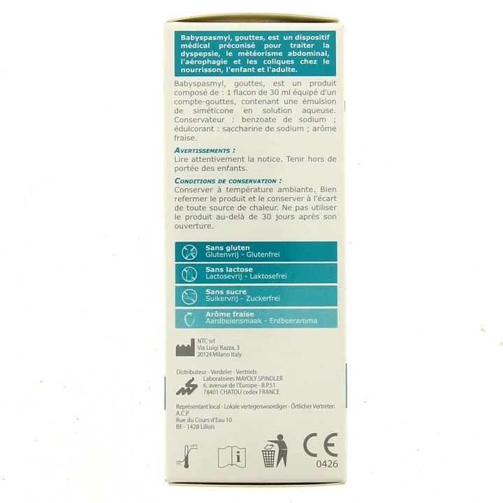 BabySpasmyl compte-gouttes 30ml - Colique, Ballonnement, Aérophagie