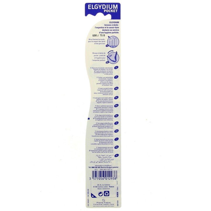Brosse à dents Pocket Souple x1 - Elgydium - IllicoPharma