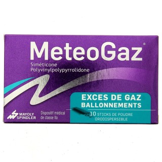 MeteoGaz - 10 sticks de poudre orodispersible - Mayoly