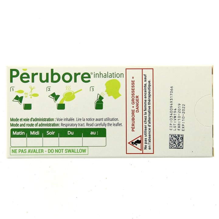 Perubore inhalation 15capsule, Médicament Rhume - Pharmacie IllicoPharma