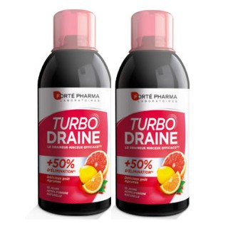 Turbo Draine agrumes 2x500ml - Forté Pharma - Draineur minceur - IllicoPharma