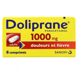 Médicament Doliprane 1000mg 8Cpr, Pharmacie en ligne IllicoPharma