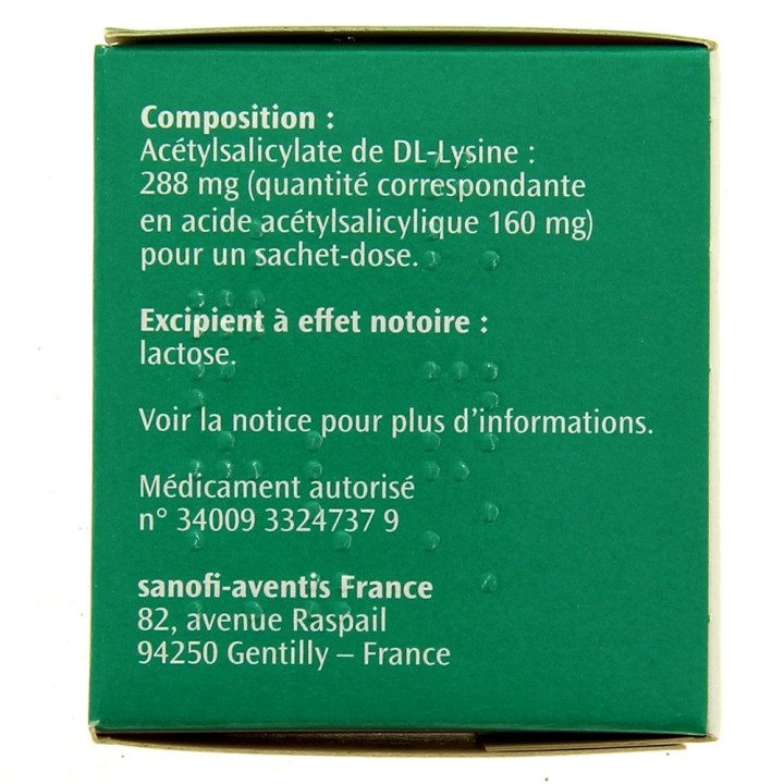 Kardegic 160mg 30sachets, Sanofi - Aspirine - IllicoPharma