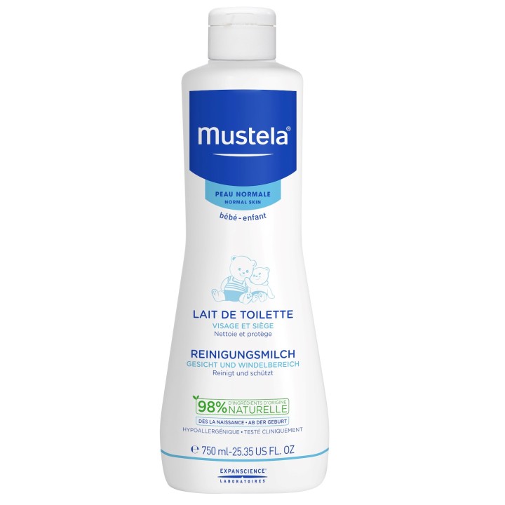 Lait de toilette 750ml  - Mustela - Nettoyants, eaux parfumées - IllicoPharma