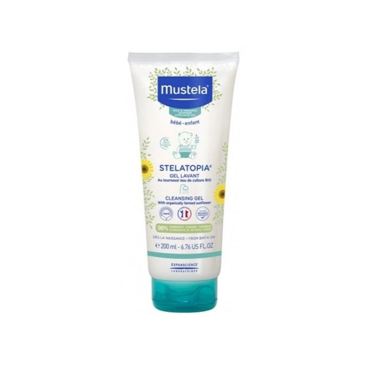Gel lavant Stelatopia 200ml - Mustela - Nettoyants, eaux parfumées - IllicoPharma