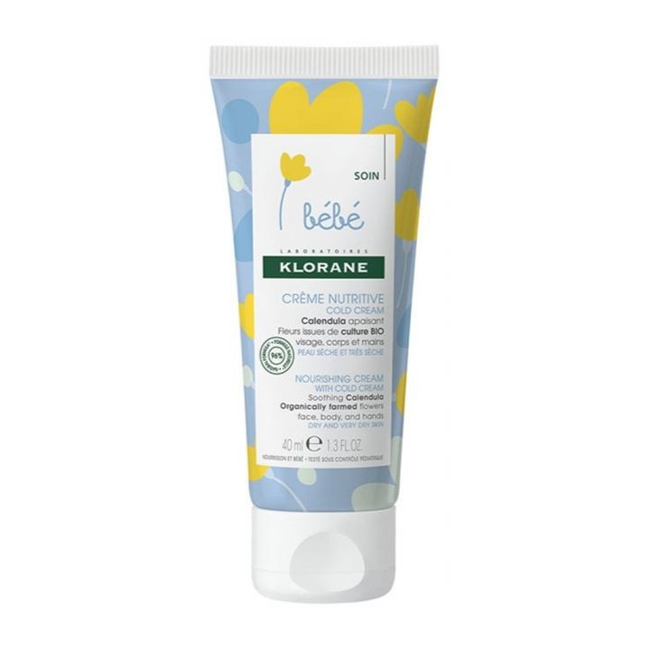 Crème nutritive au cold cream bébé - Klorane - Soins visage du bébé - IllicoPharma