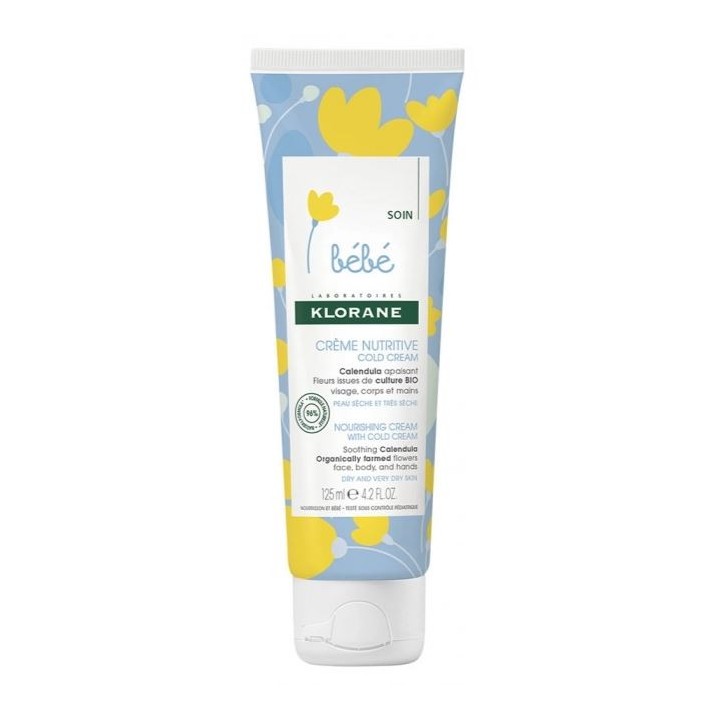 Crème nutritive au cold cream Klorane Bébé - Soins visage du bébé - IllicoPharma