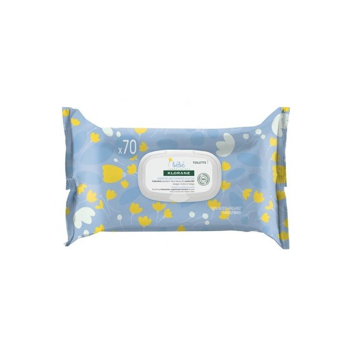 Lingettes nettoyantes douceur - Klorane - Nettoyants, eaux parfumées - IllicoPharma